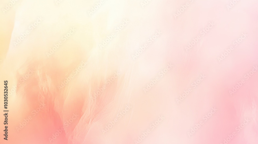 Poster matte pastel gradient background with soft shifts from peach to pale pink, creating a serene and smo