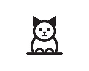 cartoon cat icon vector illustration