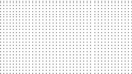 Minimalistic black dotted grid on white background, Generative AI