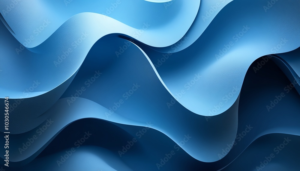 Poster sophisticated abstract blue banner for a tech site, featuring modern graphics and a minimalist desig
