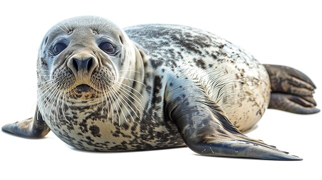 A Marine Animal on White Background - a captivating and unique visual. The marine animal on a pure white backdrop creates an enchanting and distinct scene.