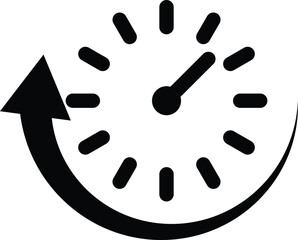 Uptime and downtime icon. Uptime sign. flat style.