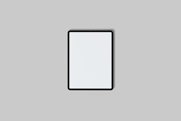 Realistic tablet mockup with blank screen.