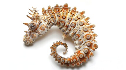 A Marine Animal on White Background - a captivating and unique visual. The marine animal on a pure white backdrop creates an enchanting and distinct scene.