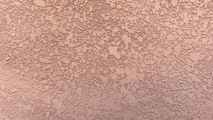 The texture of the brown decorative plaster in bark beetle style.