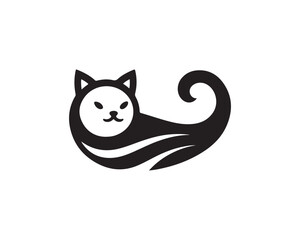 cat with a smile vector illustration