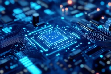 Fototapeta premium Abstract circuit board technology background