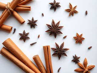 star anise and cinnamon