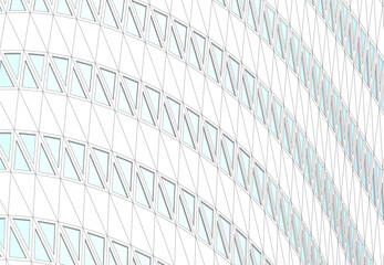 Abstract architecture vector 3d illustration