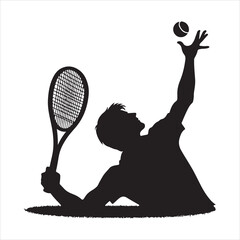 Tall and Graceful Flamingo Silhouette with Extended Legs and Neck , black colour vactor 