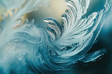 Frozen Nature: Stunning Frost Patterns Captured Up Close