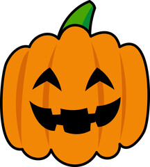 pumpkin head halloween illustration