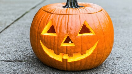 Fototapeta premium Carved Pumpkin for Halloween