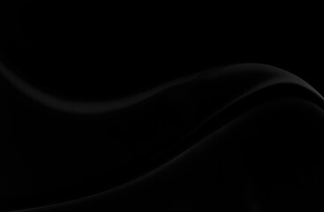 Black gray satin dark fabric texture luxurious shiny that is abstract silk cloth background with patterns soft waves blur beautiful.