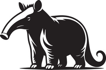Aardvark silhouette vector