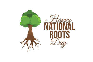 National Roots Day vector design template good for celebration usage. National Roots Day design. flat design. eps 10.