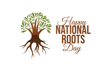 National Roots Day vector design template good for celebration usage. National Roots Day design. flat design. eps 10.