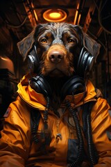 German Wirehaired Pointer dog