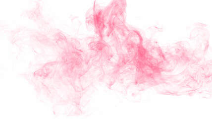 Soft Pink Smoke Texture with Transparent Backdrop, Smoke on transparent background