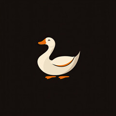 Beautiful Goose Logo, Geese Design for Your Corporate and Business Graphic Resource or Creative Project, Ai Generative