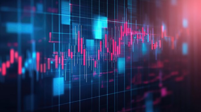 business vector illustration design Stock market charts or Forex trading charts for business and finance ideas