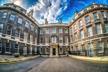 Obraz premium Historic building in London with a fisheye lens effect