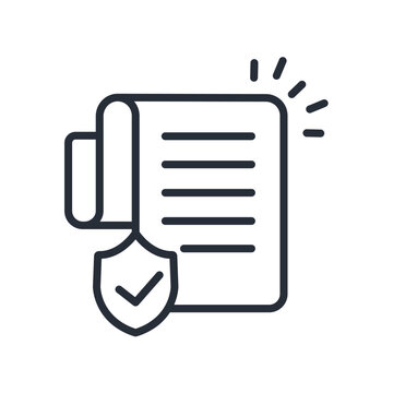 recommend clip art: assurance icon. vector.Editable stroke.linear style sign for use web design,logo.Symbol illustration.