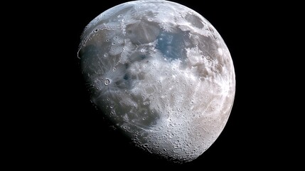 Detailed Wide Angle Photograph of the Moon