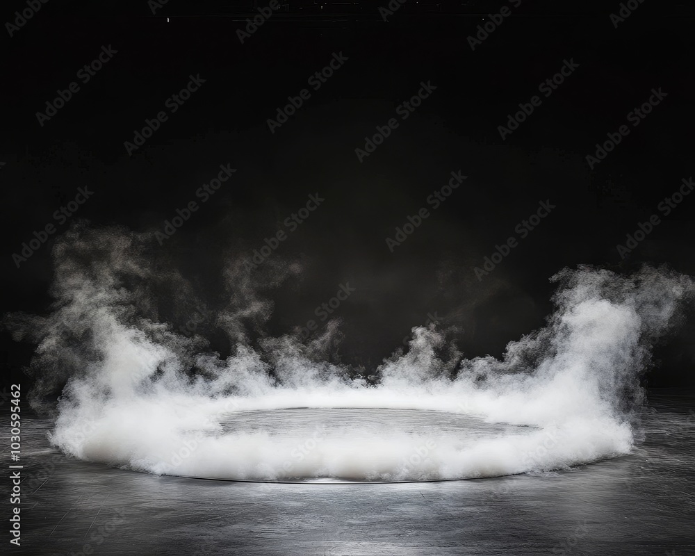 Poster stunning 3d smoke texture overlay with magical atmosphere and transparent effects.
