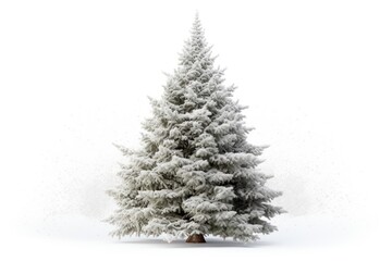 Fototapeta premium Christmas tree christmas plant white.