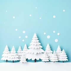 Obraz premium White Christmas tree christmas nature forest.