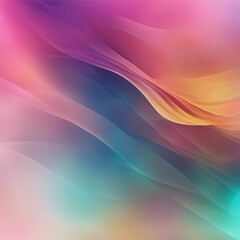 abstract background colorful flowing gradient waves