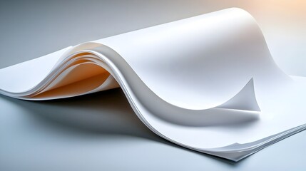 Crisp and clean white paper texture with slight creases and an overall smooth minimalist surface  Perfect background for design branding or product photography