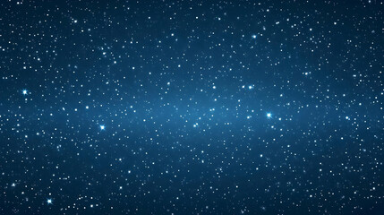 Fototapeta premium Abstract Blue Night Sky Background with Sparkling Stars Illustration