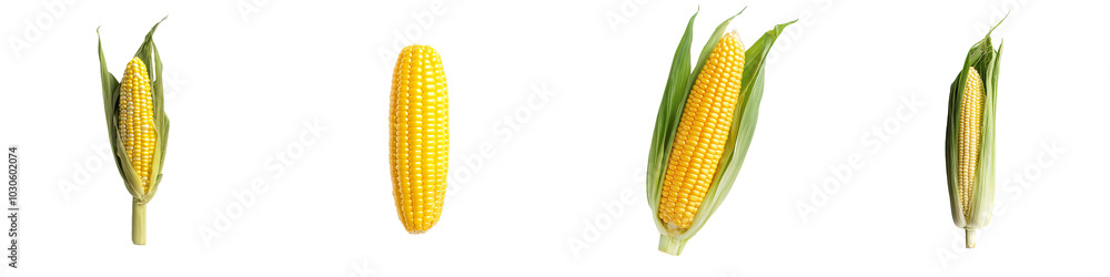 Poster the cob is transparent on a white background, isolated on a white background