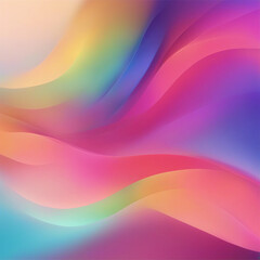 abstract background colorful flowing gradient waves