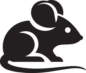 mouse silhouette vector
