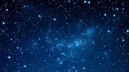 Fototapeta premium Sparkling Starry Night Sky Background with a Deep Blue Hue