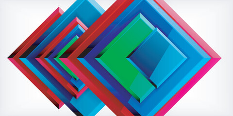 Naklejka premium Shiny glossy metallic or plastic square design background. Vector Illustration For Wallpaper, Banner, Background, Card, Book Illustration, landing page