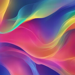 abstract background colorful flowing gradient waves