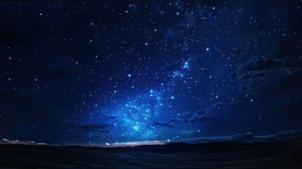 Naklejka premium Night Sky Picture Beautiful digital image. outdoor night cloud nature sky landscape star