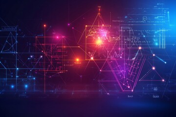 Obraz premium abstract of mathematics subject