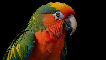 Colorful Conure Portrait