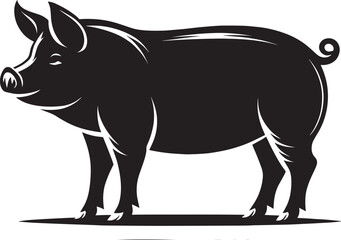 Pig Silhouette isolated on white background Minimalist pig vector shape icon

pig silhouette, silhouette, pig, pig illustrator, pig head, wildlife, animal, front facing, african, walking, wild, wild a