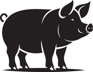 Pig Silhouette isolated on white background Minimalist pig vector shape icon

pig silhouette, silhouette, pig, pig illustrator, pig head, wildlife, animal, front facing, african, walking, wild, wild a