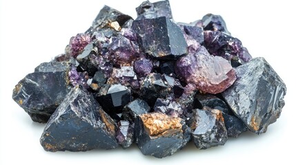 Small pile of minerals extracted in a rare earth mine
