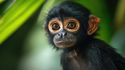 Fototapeta premium Spider Monkey close up 