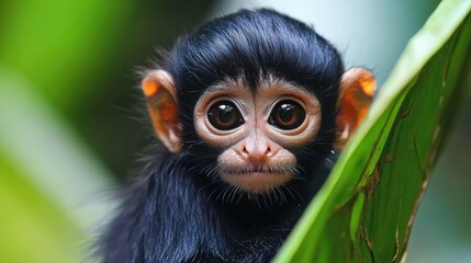 Fototapeta premium Spider Monkey close up 