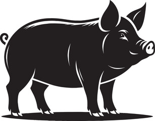 Pig Silhouette isolated on white background Minimalist pig vector shape icon

pig silhouette, silhouette, pig, pig illustrator, pig head, wildlife, animal, front facing, african, walking, wild, wild a