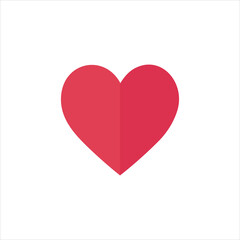 Love heart icon vector illustration.